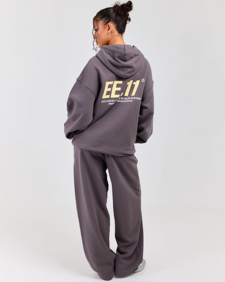 Premium Cotton Unisex Barrel Leg Joggers - Pebble Grey