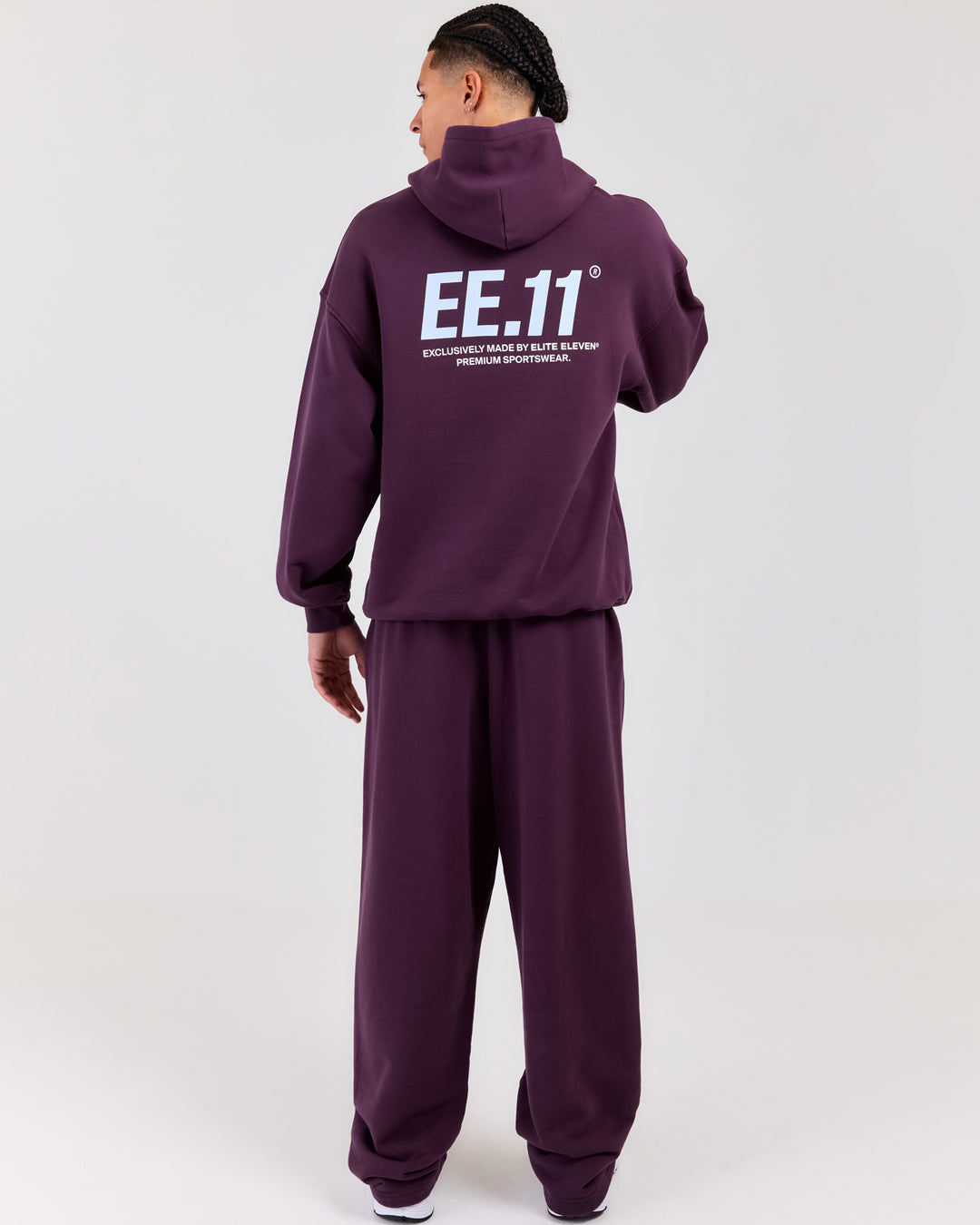 Premium Cotton Unisex Barrel Leg Joggers - Acai Berry