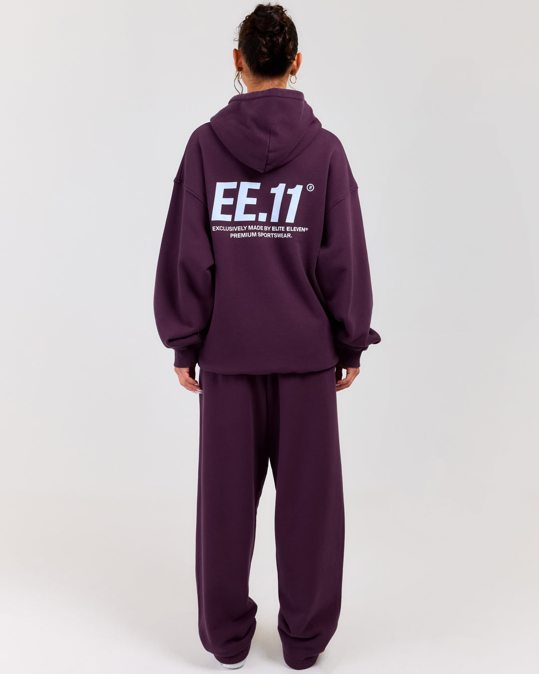Premium Cotton Unisex Barrel Leg Joggers - Acai Berry