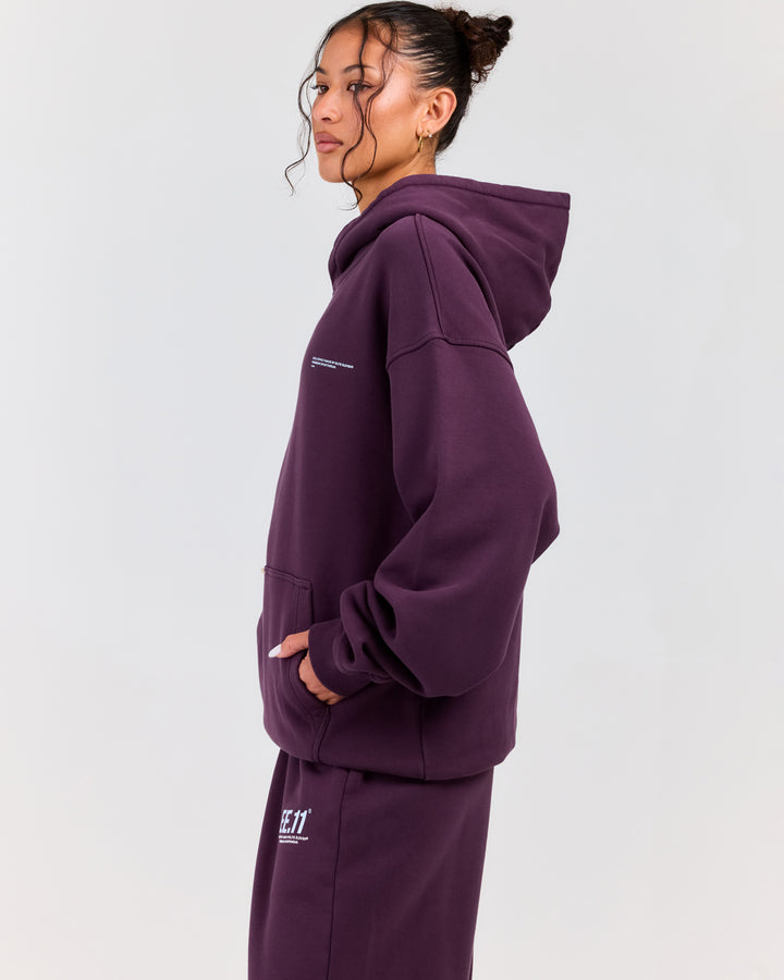 Premium Cotton Unisex Hoodie - Acai Berry