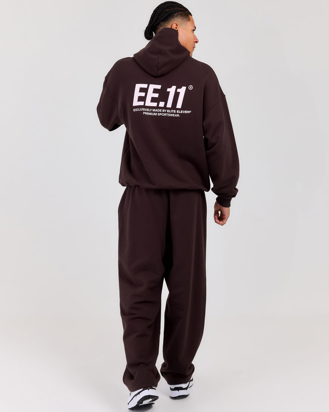 Premium Cotton Unisex Barrel Leg Joggers - Roasted Coffee