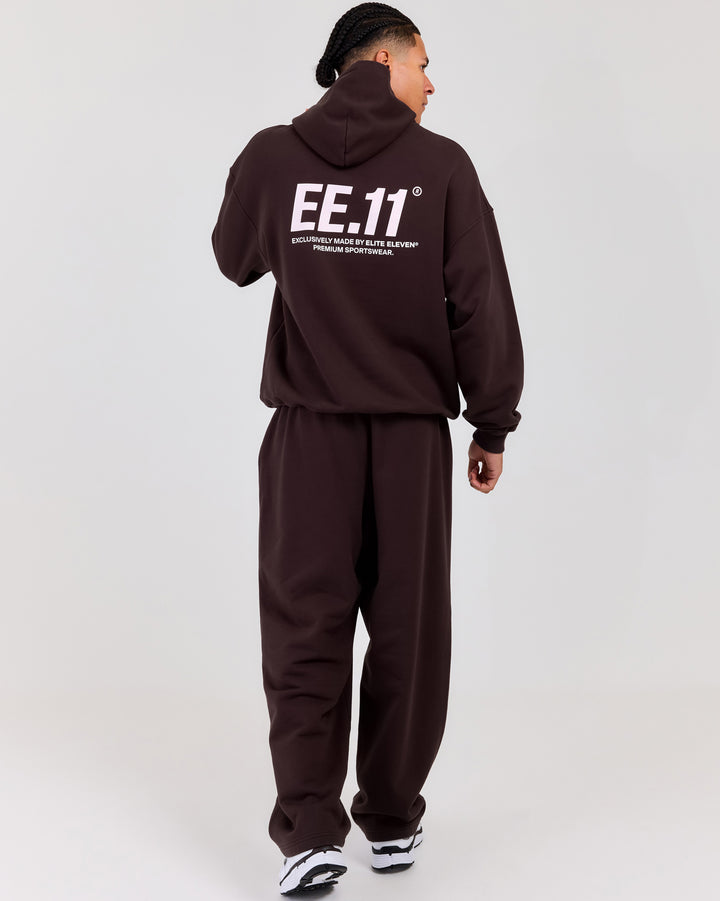 Premium Cotton Unisex Barrel Leg Joggers - Roasted Coffee