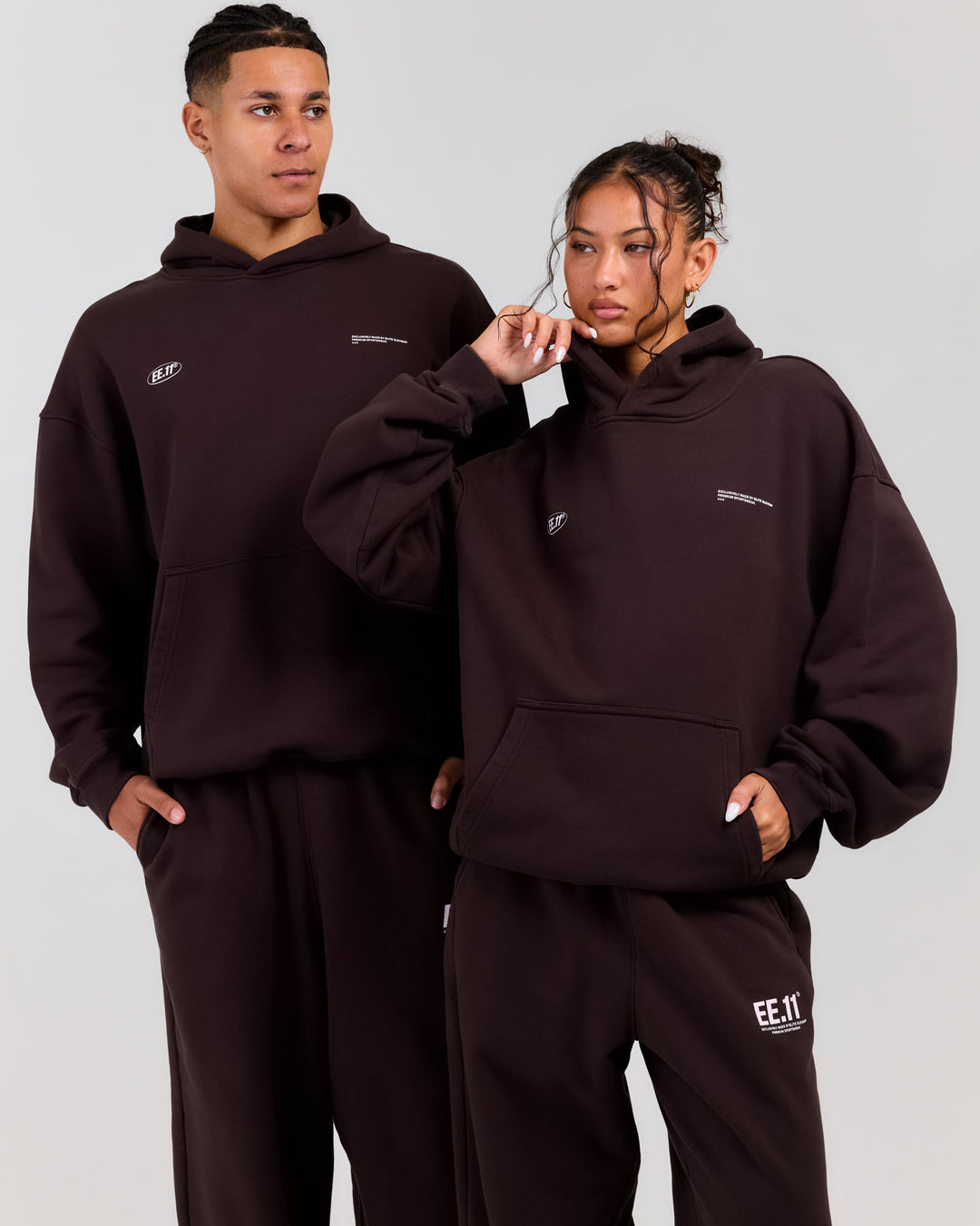 Premium Cotton Unisex Hoodie - Roasted Coffee