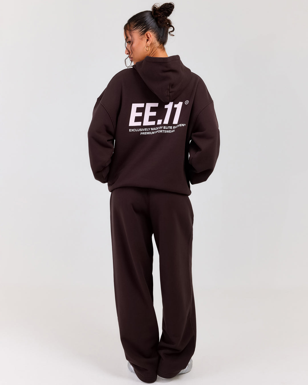 Premium Cotton Unisex Barrel Leg Joggers - Roasted Coffee