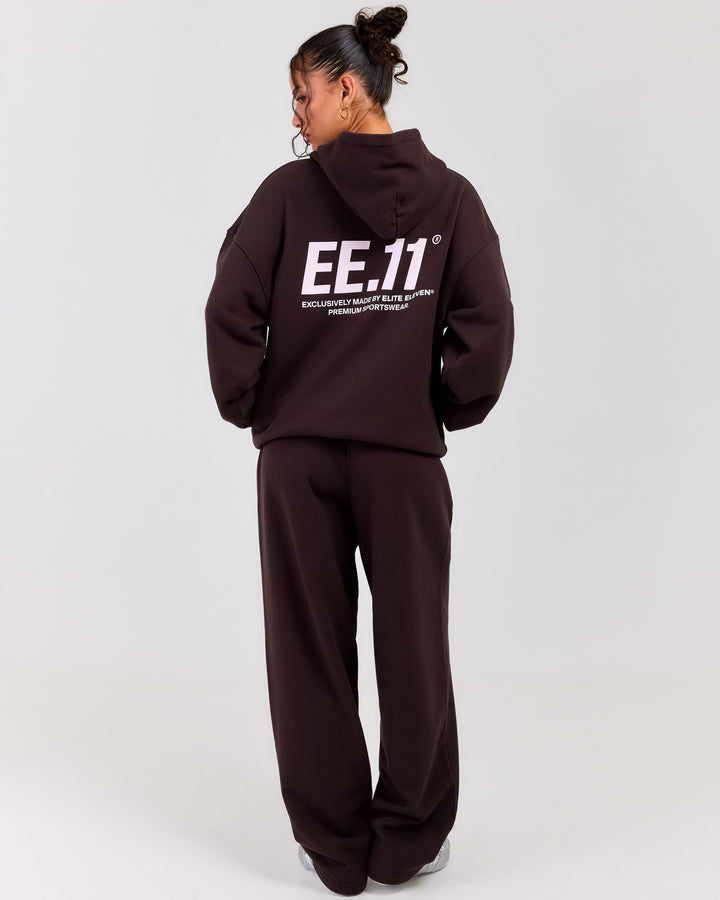 Premium Cotton Unisex Barrel Leg Joggers - Roasted Coffee