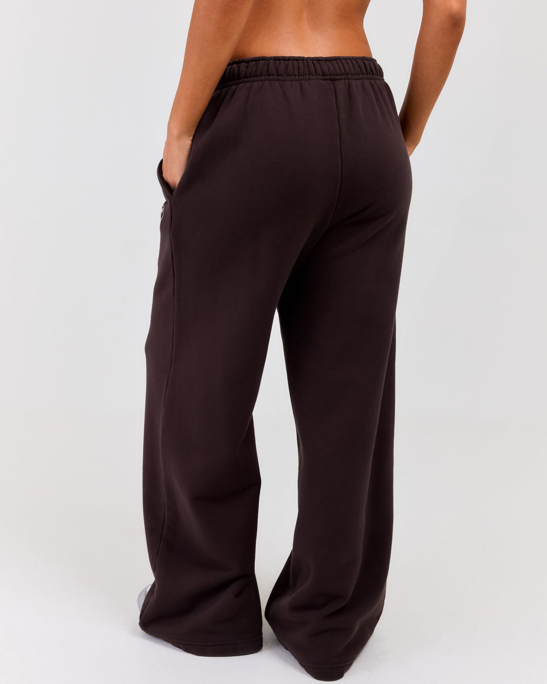 Premium Cotton Wide Leg Pants - Roasted Coffee