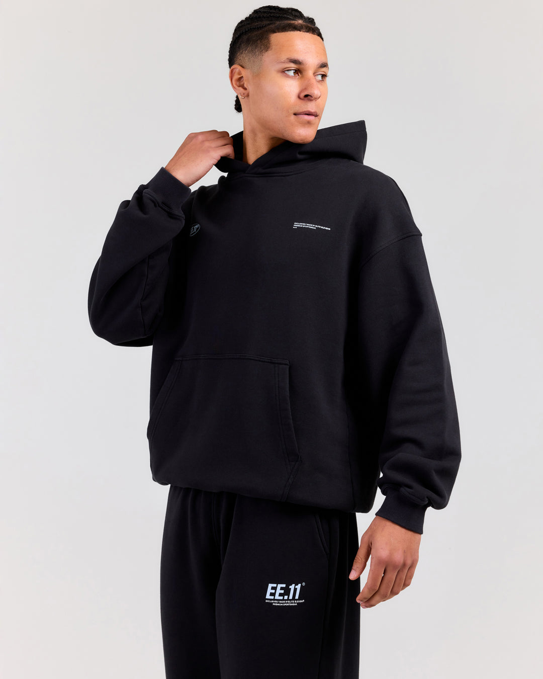 Premium Cotton Unisex Hoodie - Washed Black