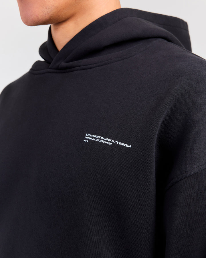 Premium Cotton Unisex Hoodie - Washed Black