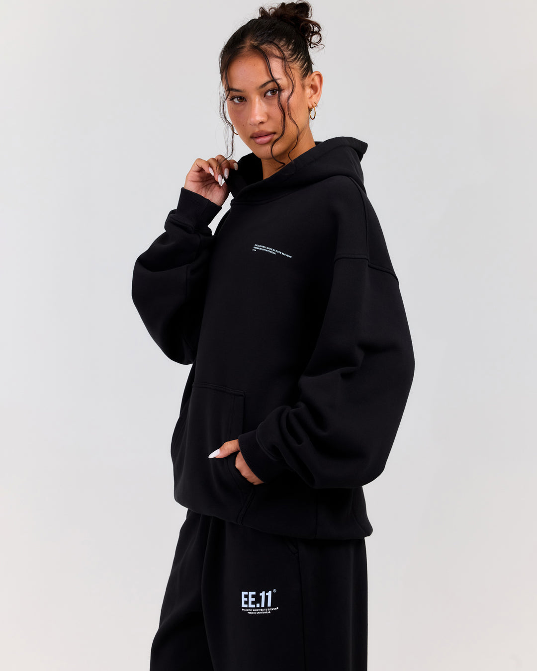 Premium Cotton Unisex Hoodie - Washed Black