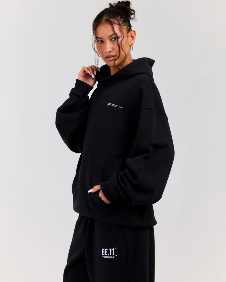 Premium Cotton Unisex Hoodie - Washed Black