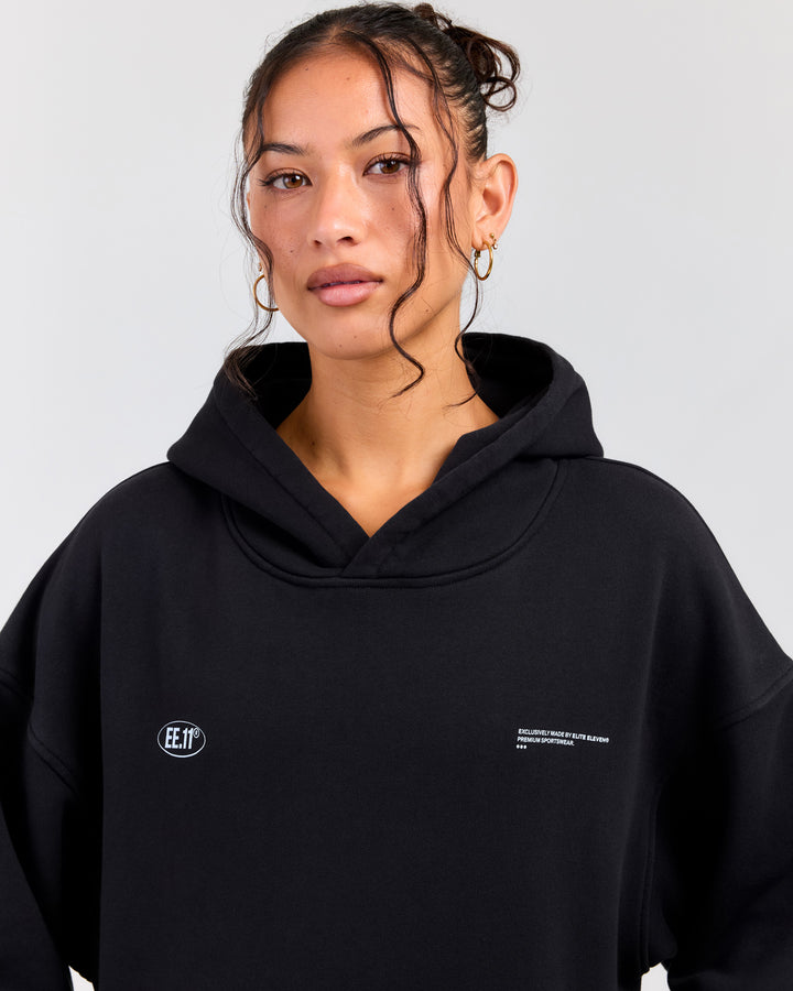 Premium Cotton Unisex Hoodie - Washed Black