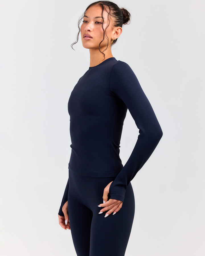 Luna Long Sleeve - Navy