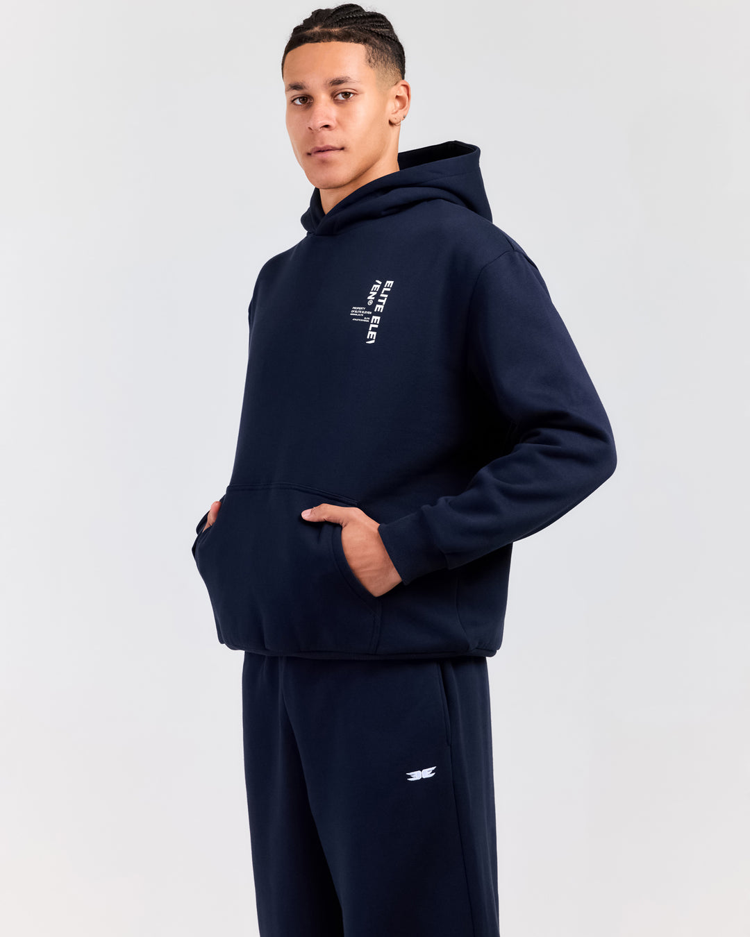 Capital Offset Hoodie - Navy