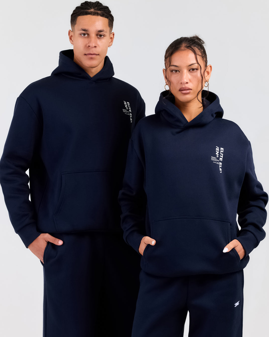 Capital Offset Hoodie - Navy