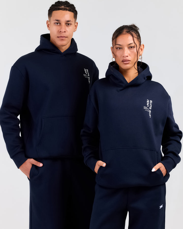 Capital Offset Hoodie - Navy