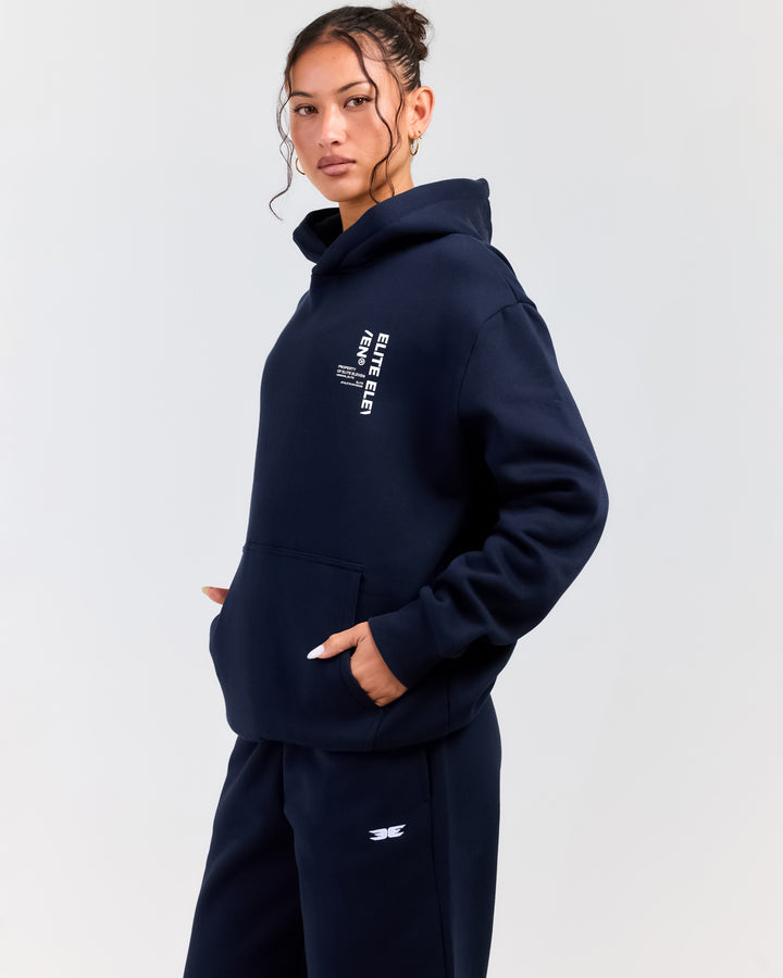 Capital Offset Hoodie - Navy