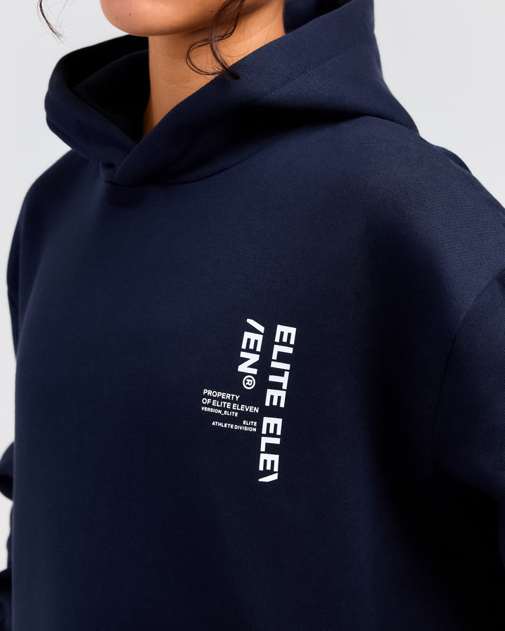 Capital Offset Hoodie - Navy