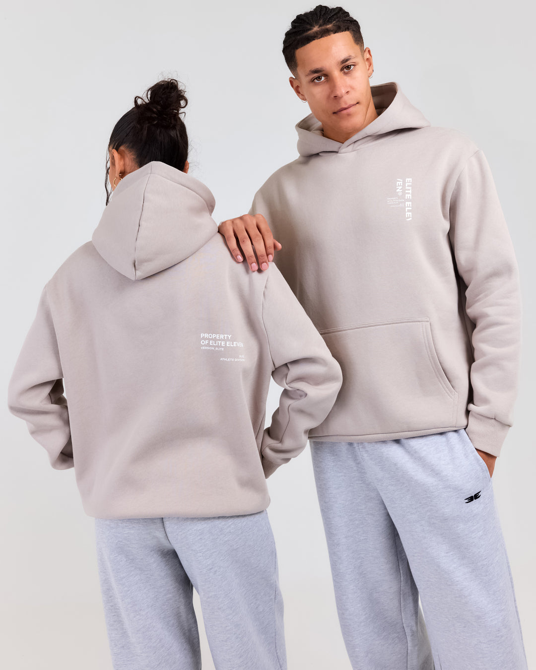 Capital Offset Hoodie - Taupe