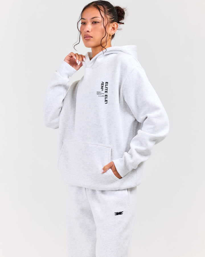 Capital Offset Hoodie - Polar Grey
