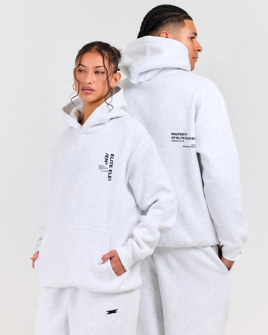 Capital Offset Hoodie - Polar Grey
