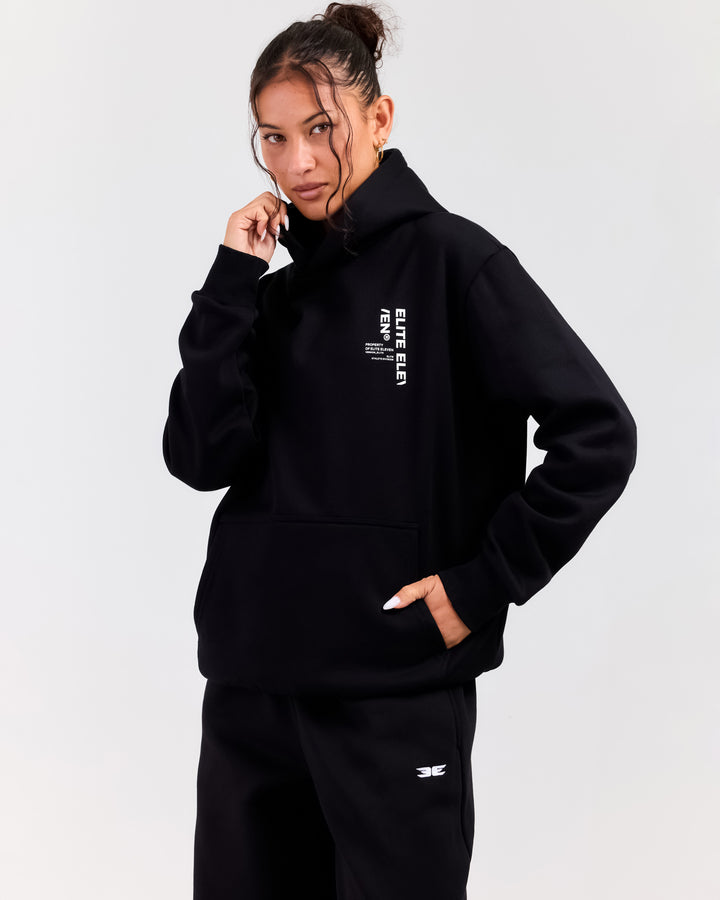 Capital Offset Hoodie - Black