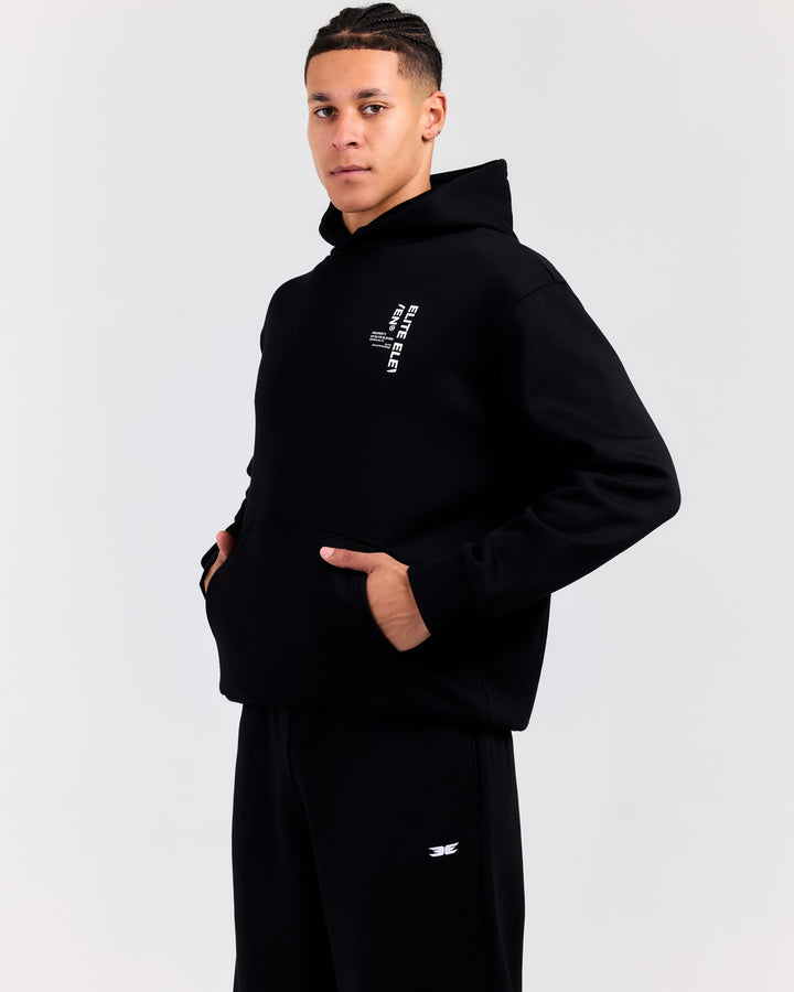 Capital Offset Hoodie - Black