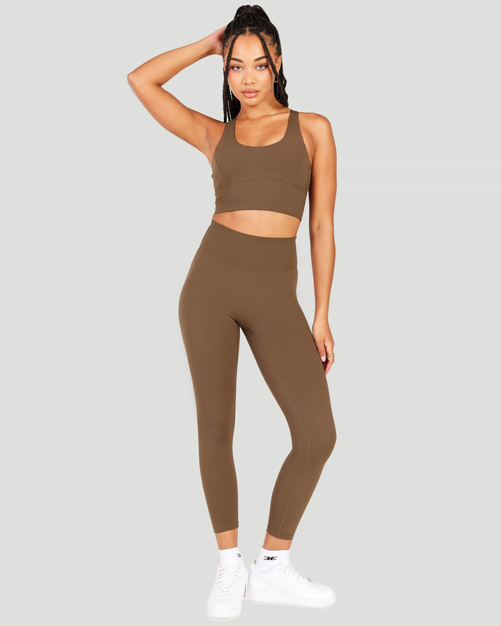 7/8 Aura SF Leggings - Cafe Latte