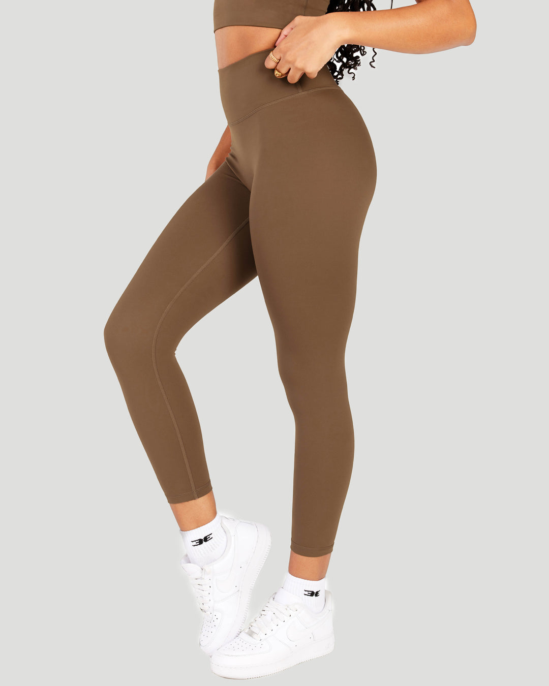 7/8 Aura SF Leggings - Cafe Latte