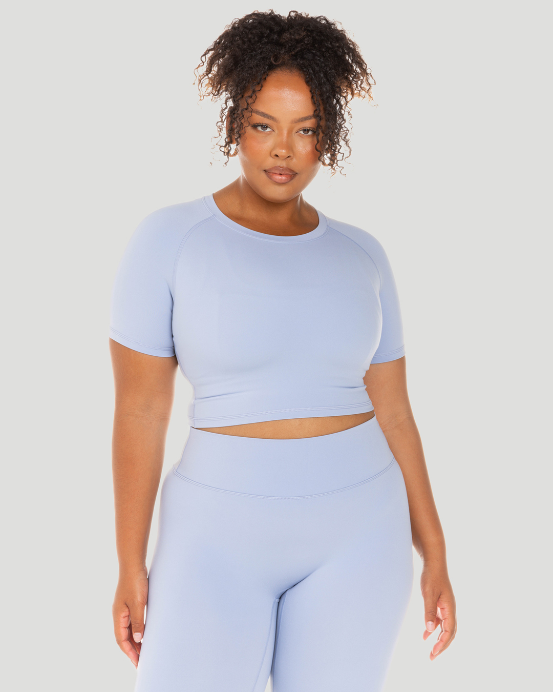 Aura Crop Tee - Blue Blizzard