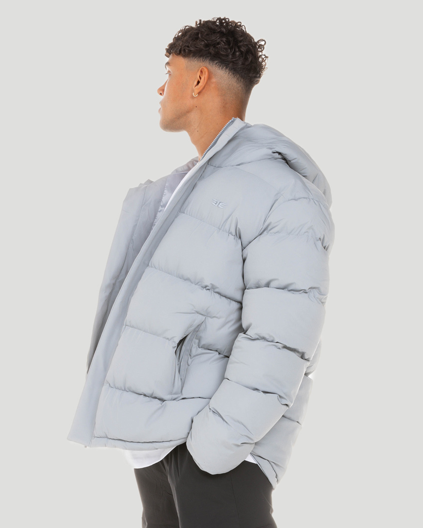 Unisex Puffer Jacket - Steel Grey