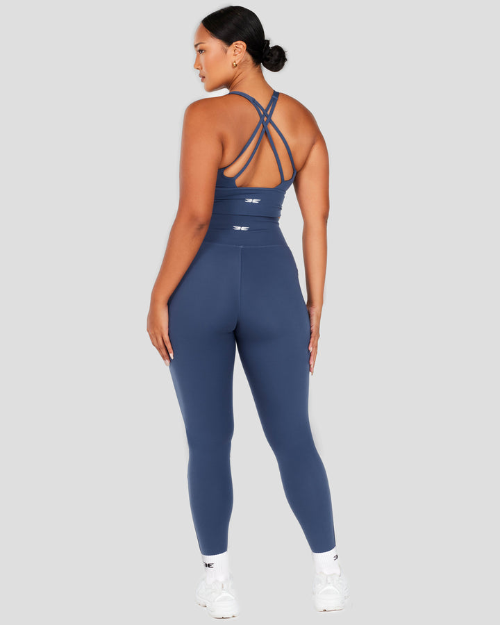 Aura Bonded Ascend Leggings - Soft Navy