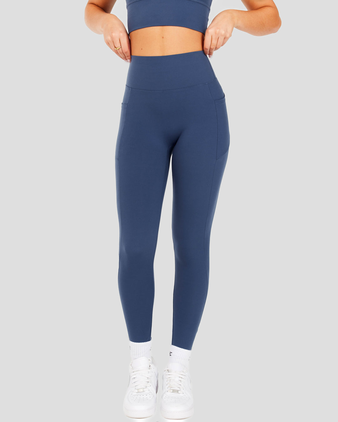 Aura Bonded Ascend Leggings - Soft Navy