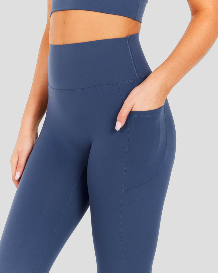 Aura Bonded Ascend Leggings - Soft Navy