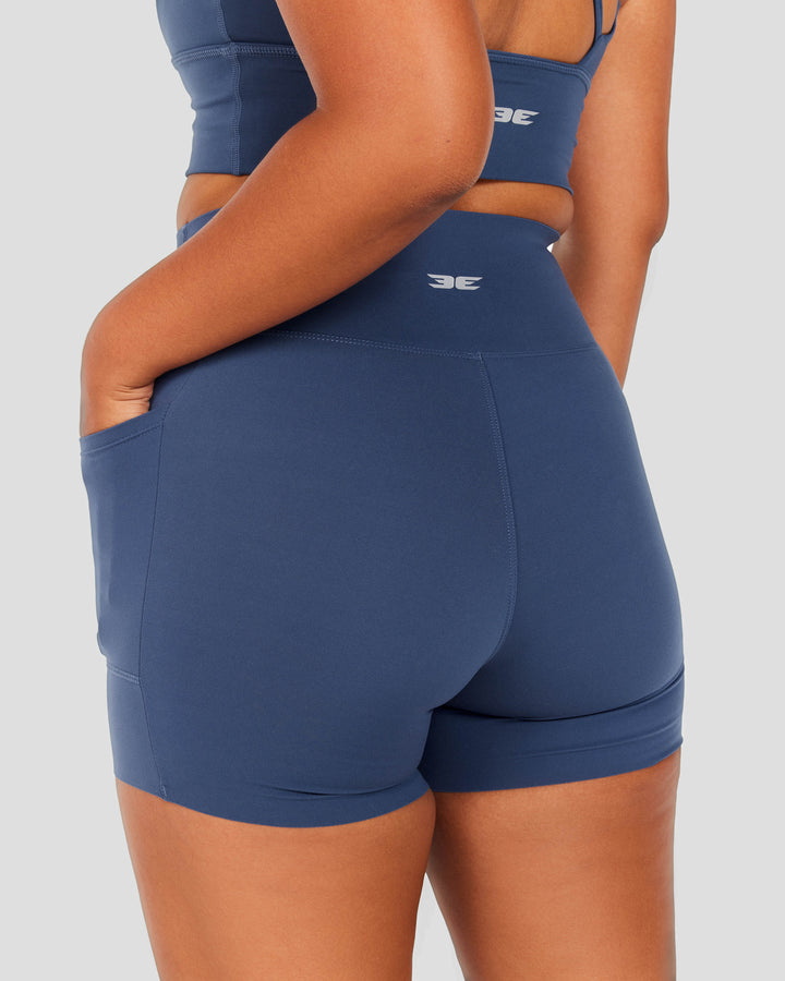 Aura Bonded Ascend Shorts - Soft Navy