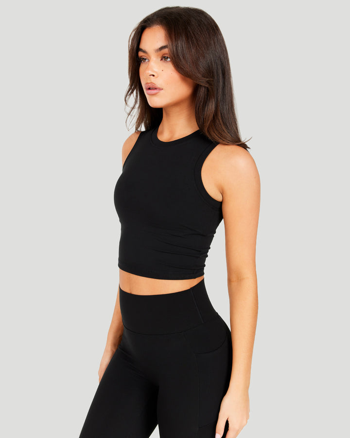 Aura Ringer Tank - Black