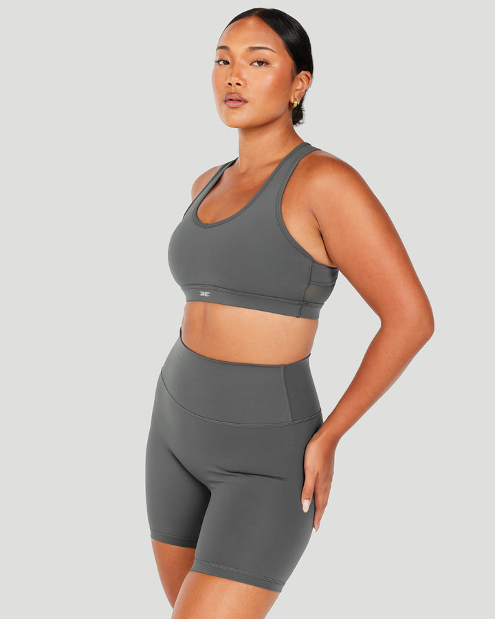 Aura Mesh Bra - Cloud Grey