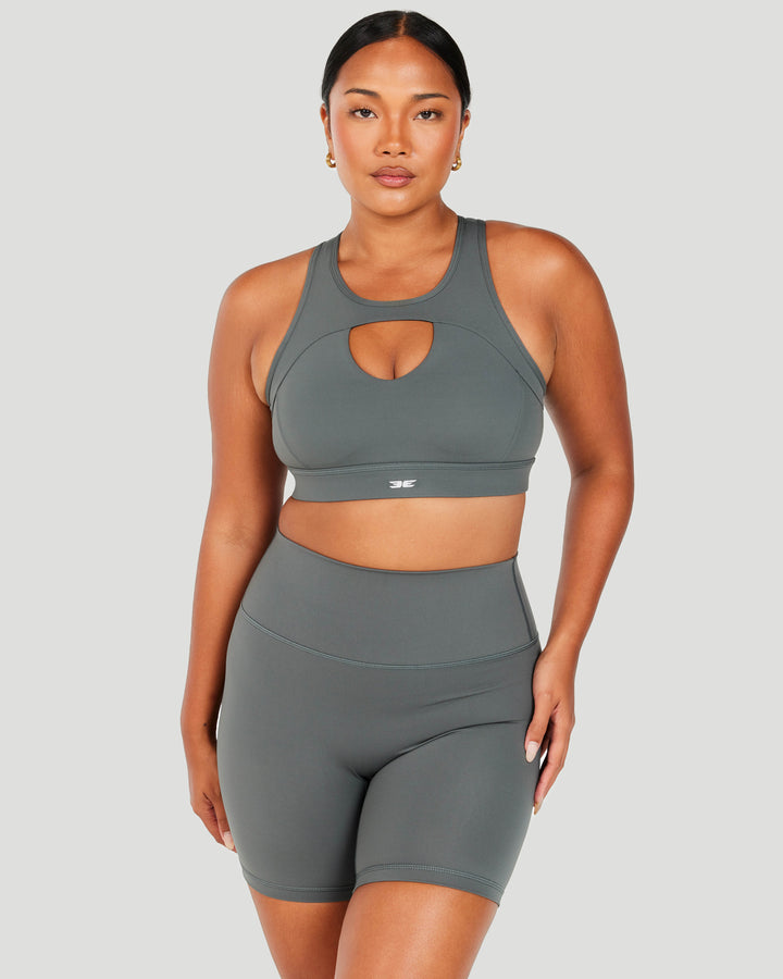 Aura Crest Bra - Cloud Grey