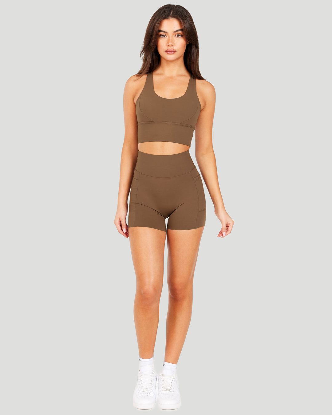 Aura Bonded Ascend Shorts - Cafe Latte