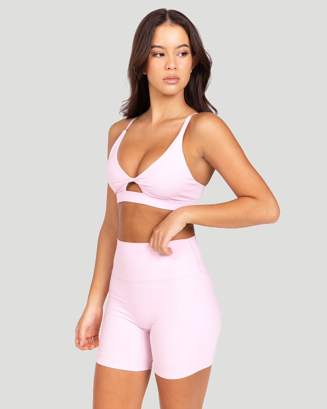 Micro Twist Bra - Blush Pink