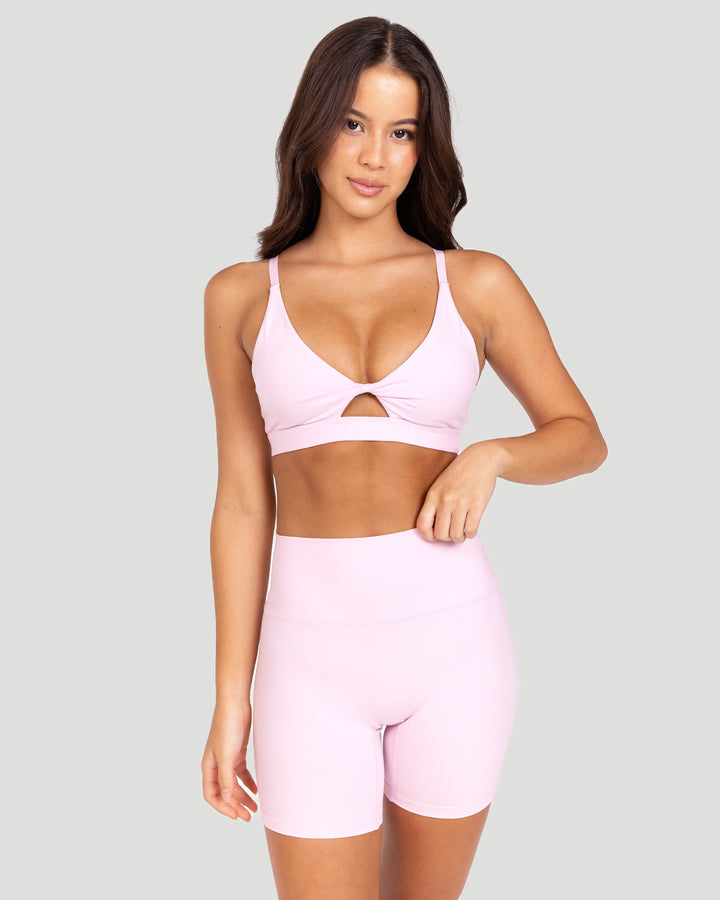 Micro Twist Bra - Blush Pink