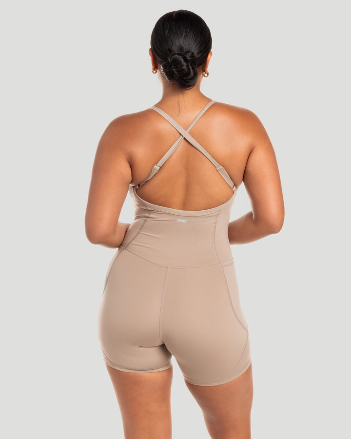 Contour Unitard - Vintage Khaki