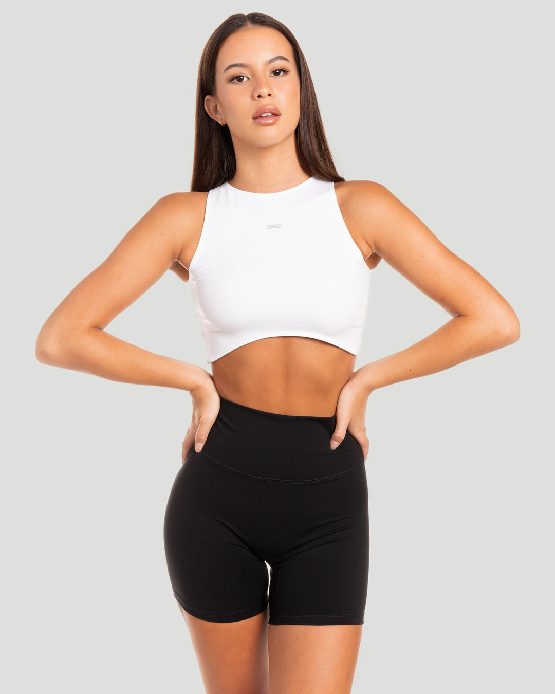 Aura Curve Tank - White