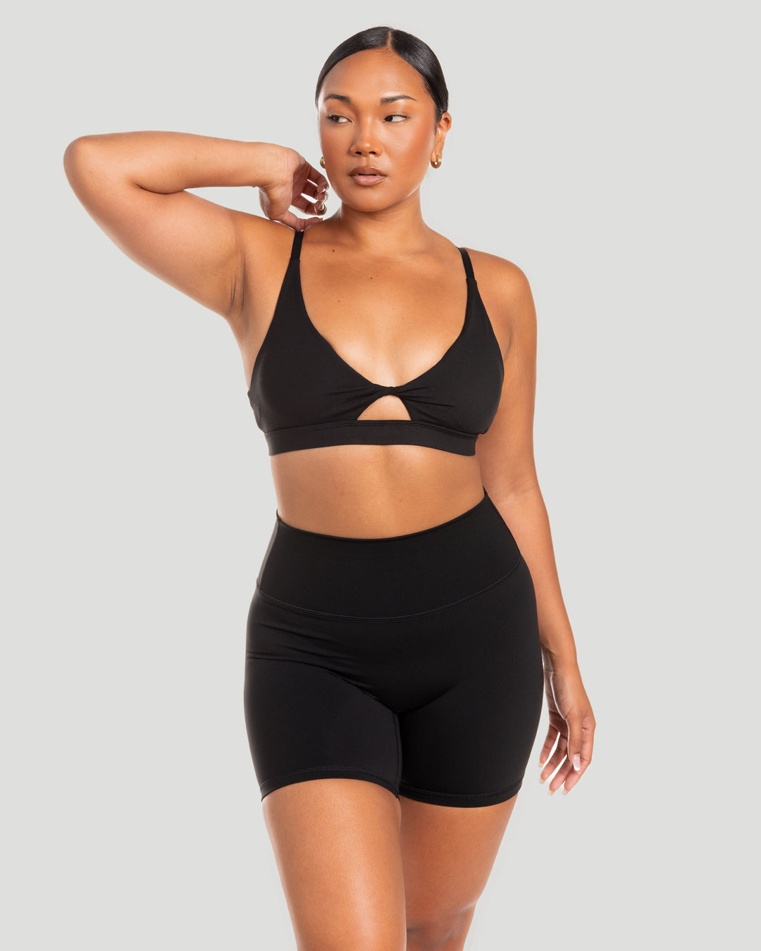 Micro Twist Bra - Black