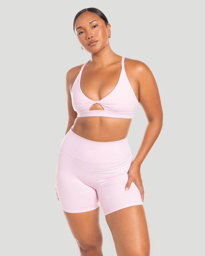 Micro Twist Bra - Blush Pink