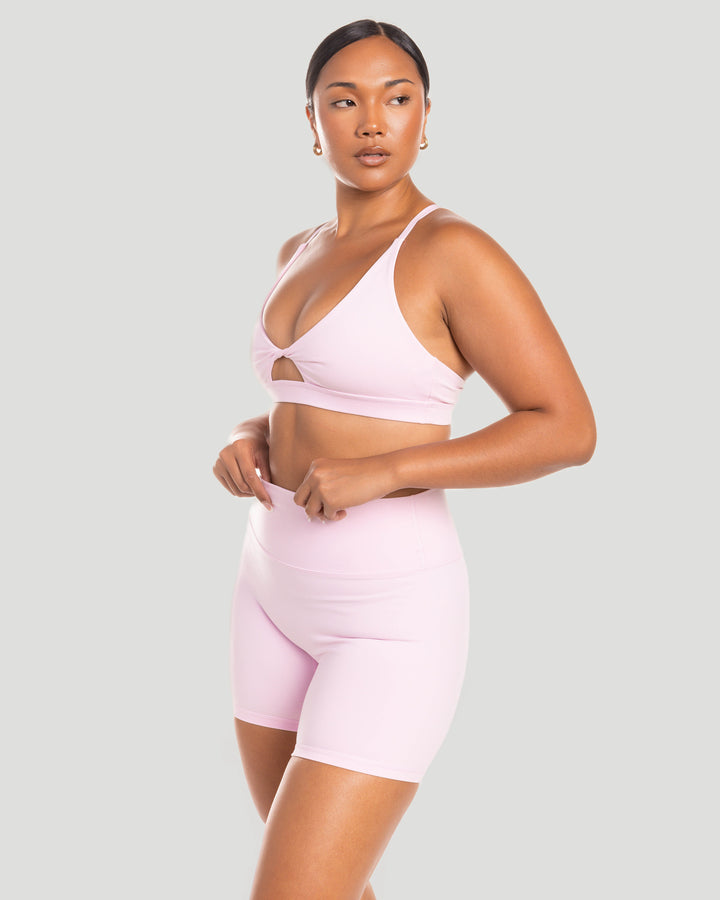 Micro Twist Bra - Blush Pink