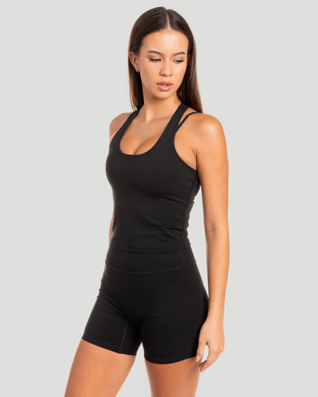 Aura Racer Tank - Black