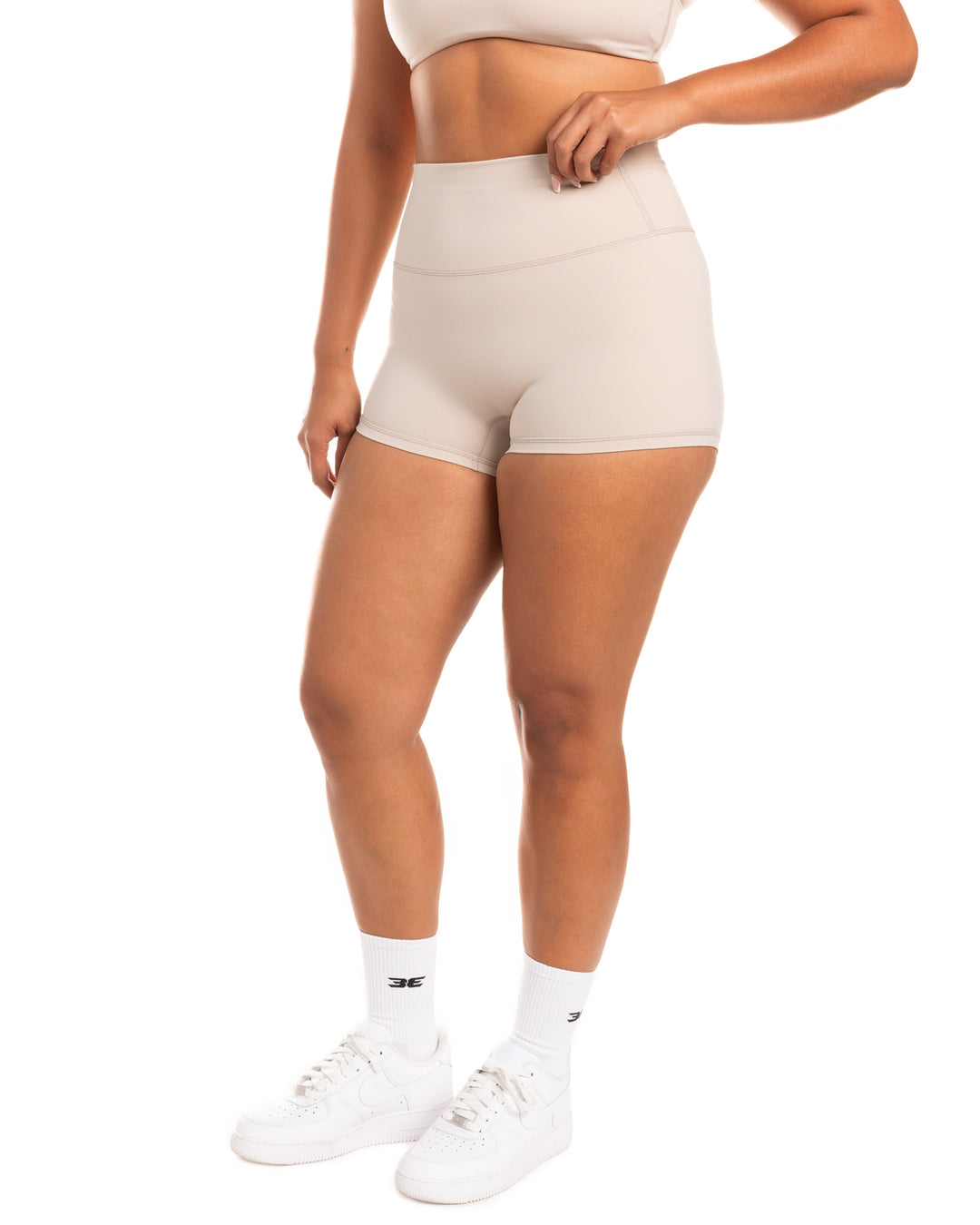 Aura SF Micro Shorts - Oat Latte