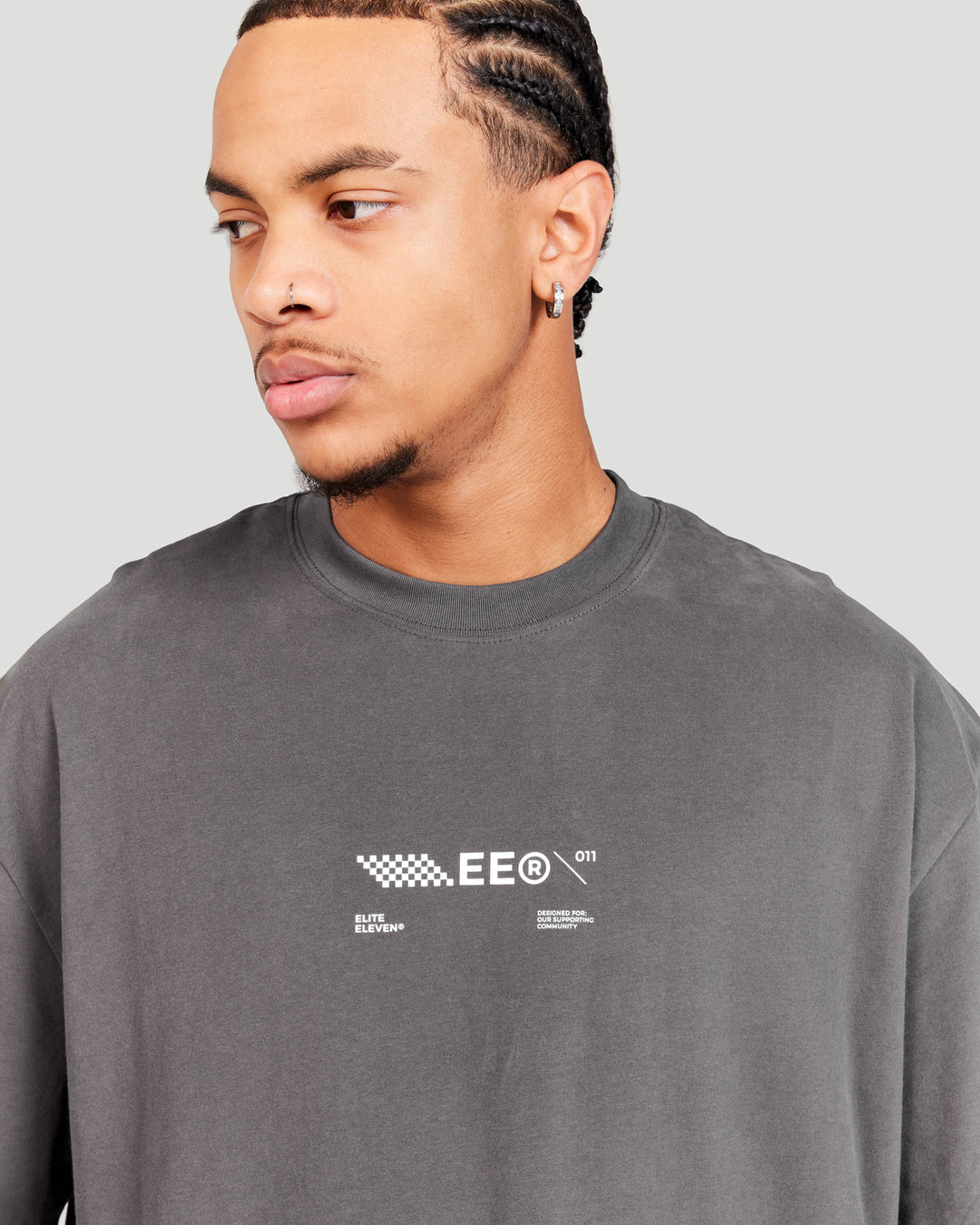 Capital V2 Oversized Tee - Cool Slate