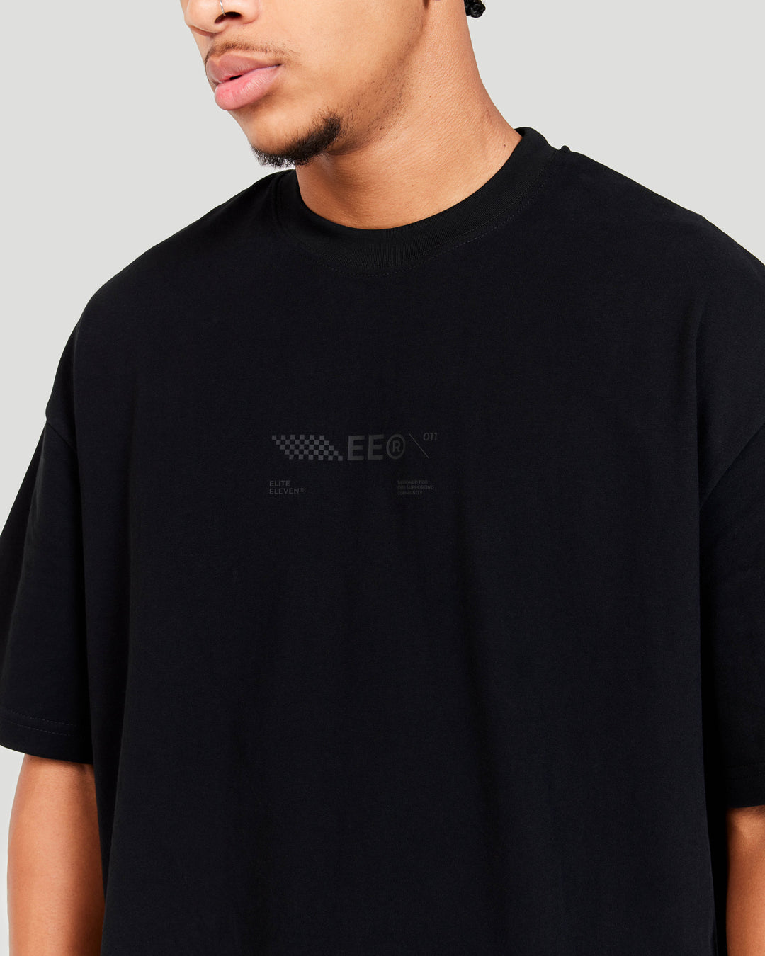 Capital V2 Oversized Tee - Black / Black