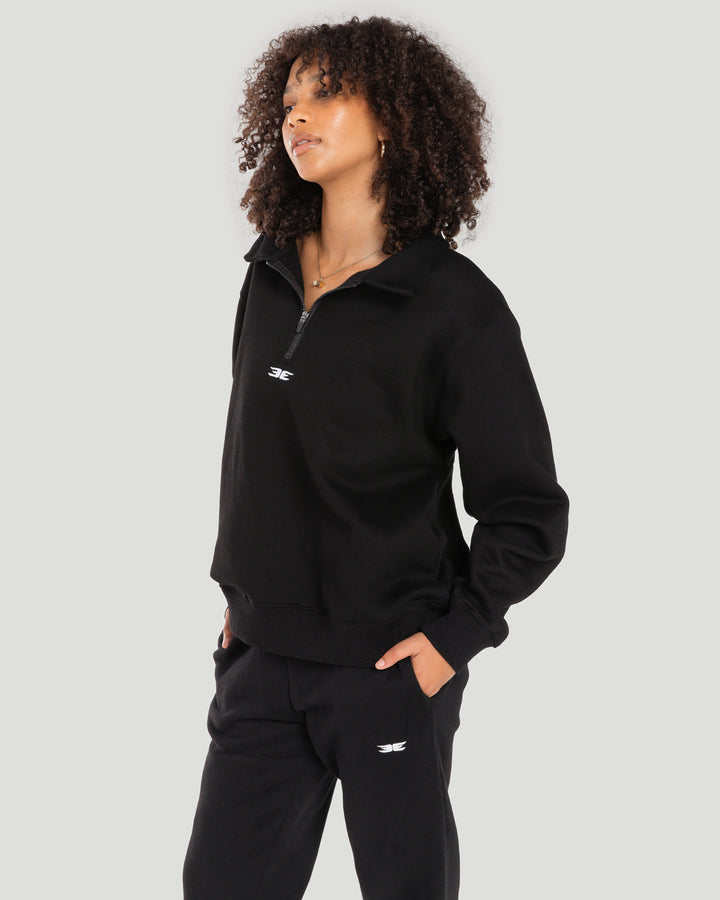 Classic 1/4 Zip - Black